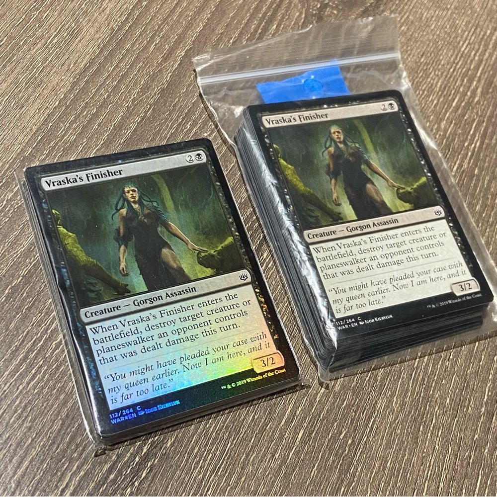 2019 MAGIC THE GATHERING Vraska's Finisher Foil Cards Lot Of 52ea